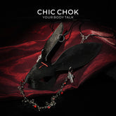 CHICCHOK Contract Bunny | Gothic Cross Leather Necklace | Punk Rock Bag Charm