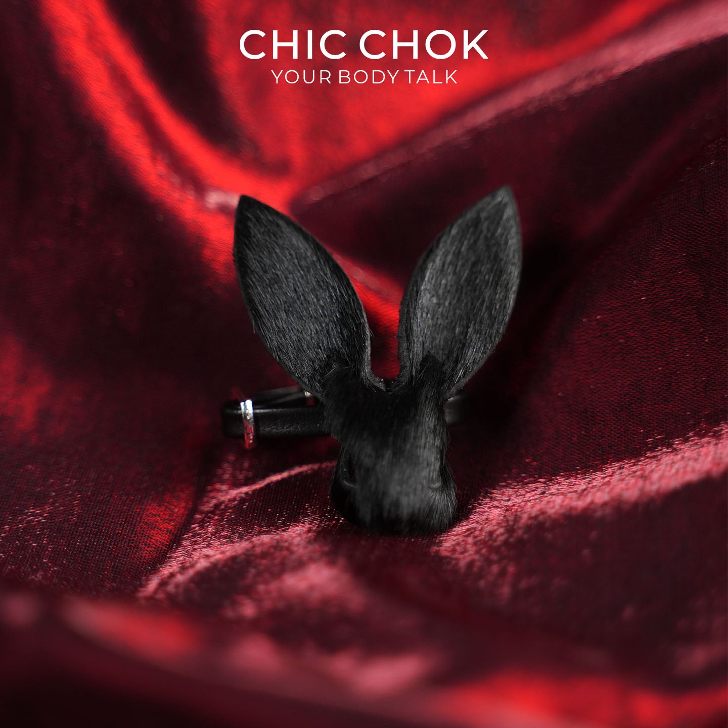 CHICCHOK Crimson Viper Rabbit Ring | Genuine Burgundy Snakeskin Statement Ring | Vampire Goth Leather Jewelry