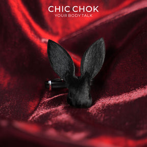 CHICCHOK Crimson Viper Rabbit Ring | Genuine Burgundy Snakeskin Statement Ring | Vampire Goth Leather Jewelry
