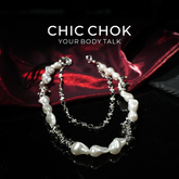 [Rebellious Baroque] Alien Pearl Double-Layer Trouser Chain