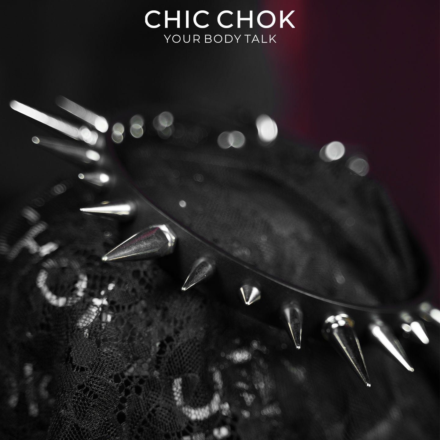 CHICCHOK Thorn Wasteland Genuine Leather Choker | Gothic Punk Rock Asymmetric Spike Collar | Luxury Heavy Metal Motorcycle Biker Subversive Jewelry
