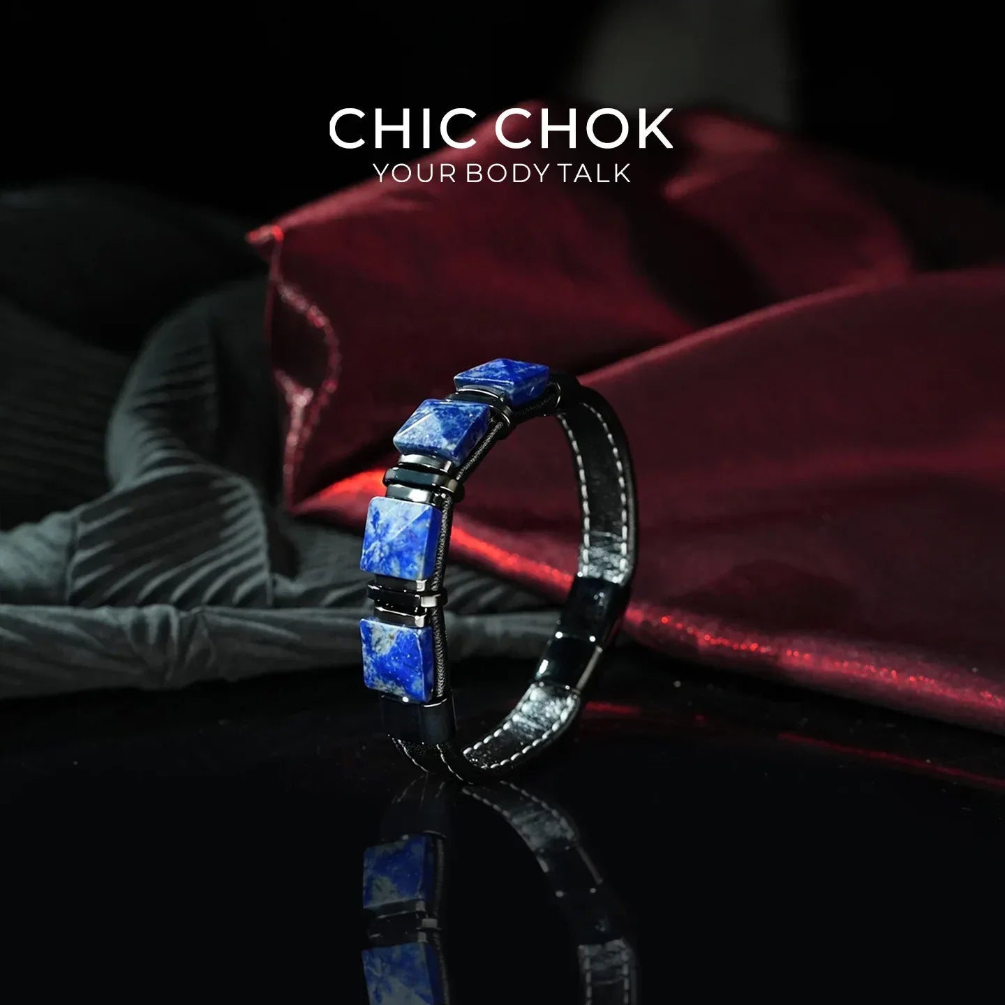 Blue Focus - CHICCHOK - Bracelet, Crystal Bracelet