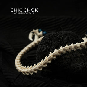 CHIC CHOK Bone Serpent Embracing Sapphire Star