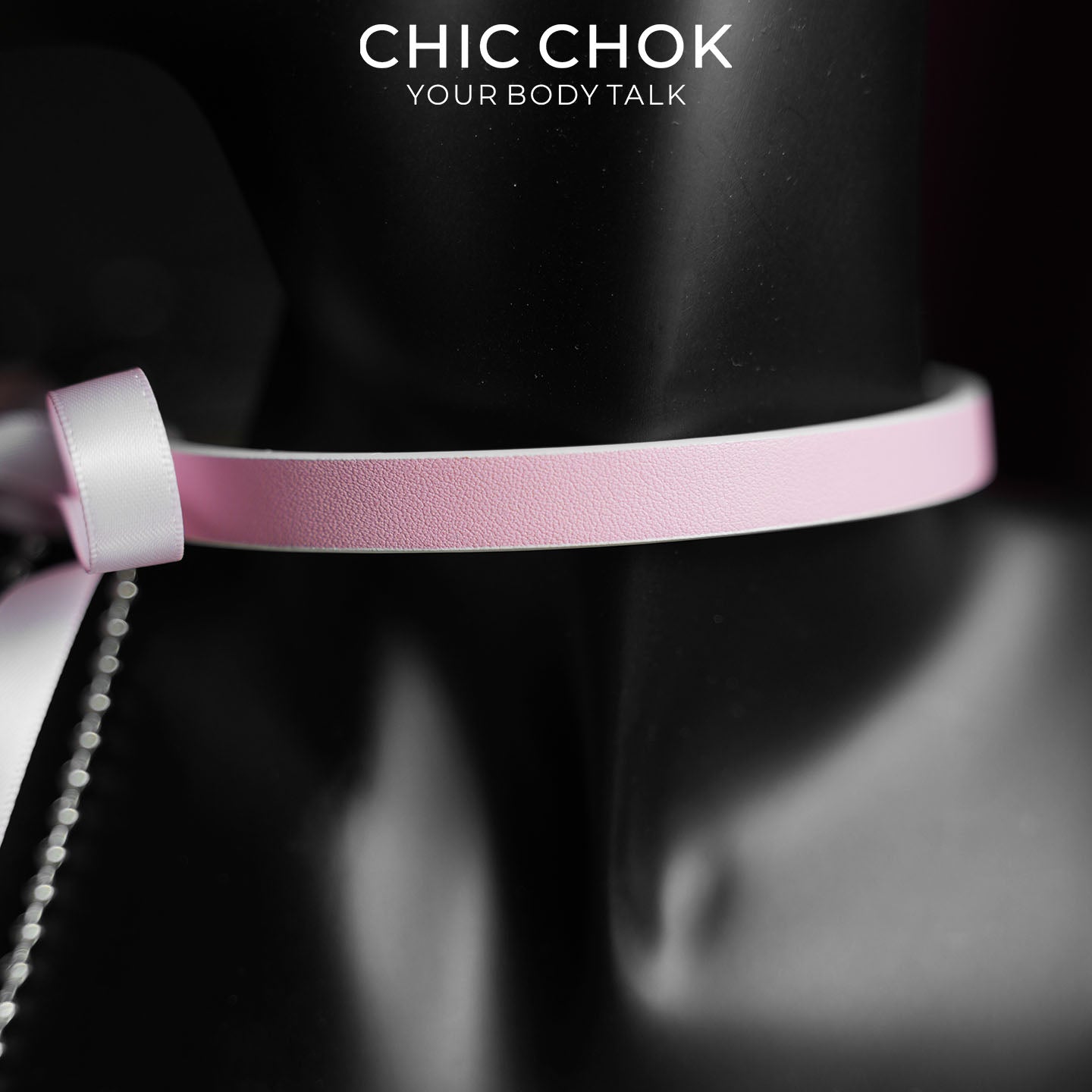 CHICCHOK Satin Shadow Genuine Leather Choker | Gothic Ribbon Bowknot Necklace | Balletcore Quiet Luxury Black Silk Tassel Collar Alternative Jewelry