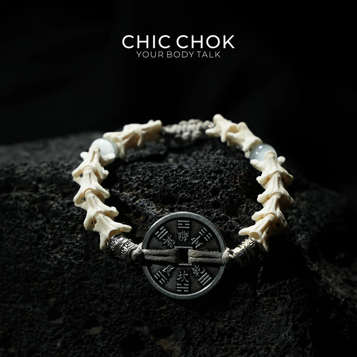 Serpent Vertebrae Bagua Coin