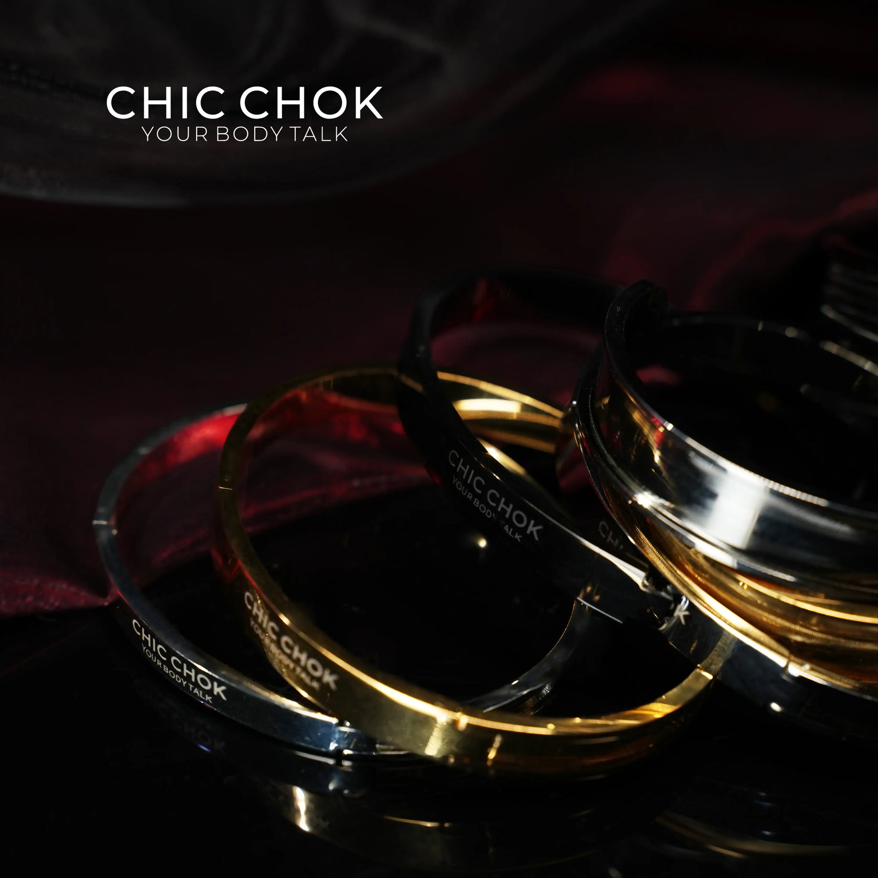 CHICCHOK Classic Close Bracelet Stainless Steel Subtle Stylish Non-Adjustable Bracelet