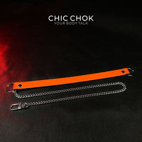 CHICCHOK [Breathless] Pulling Fashion and Fun Choker(Orange)