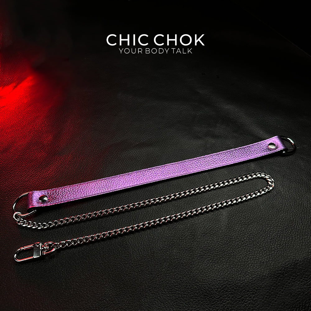 CHICCHOK [Breathless] Pulling Fashion and Fun Choker(Purple)