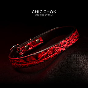 CHICCHOK [Flaming lilith]  Gothic style, punk style, fashionable leather choker