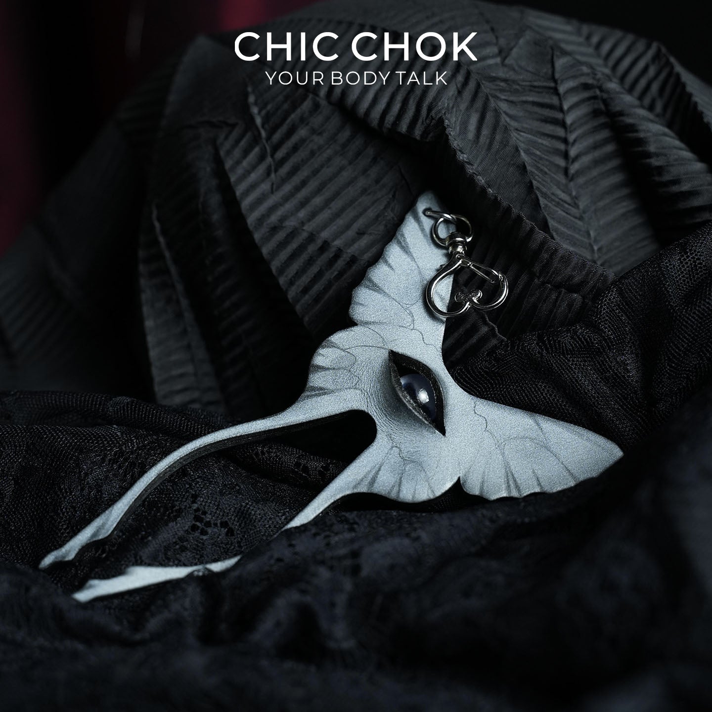 Liontin Kulit CHICCHOK Occult Psych-Butterfly | Pin Bros Mata Kaca Gotik | Charm Tas Cyber Punk Taksidermi Creepy Cute