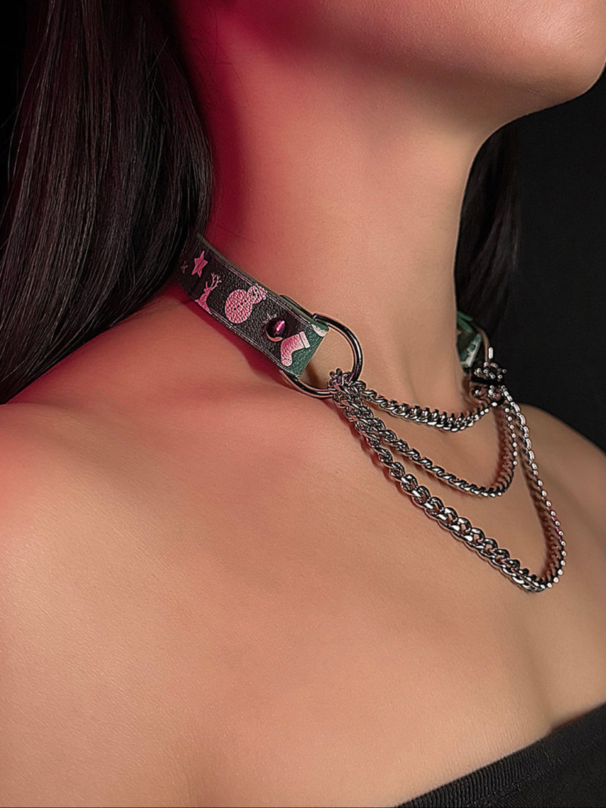 CHICCHOK [Breathless] Pulling Fashion and Fun Choker Christmas Limited Edition
