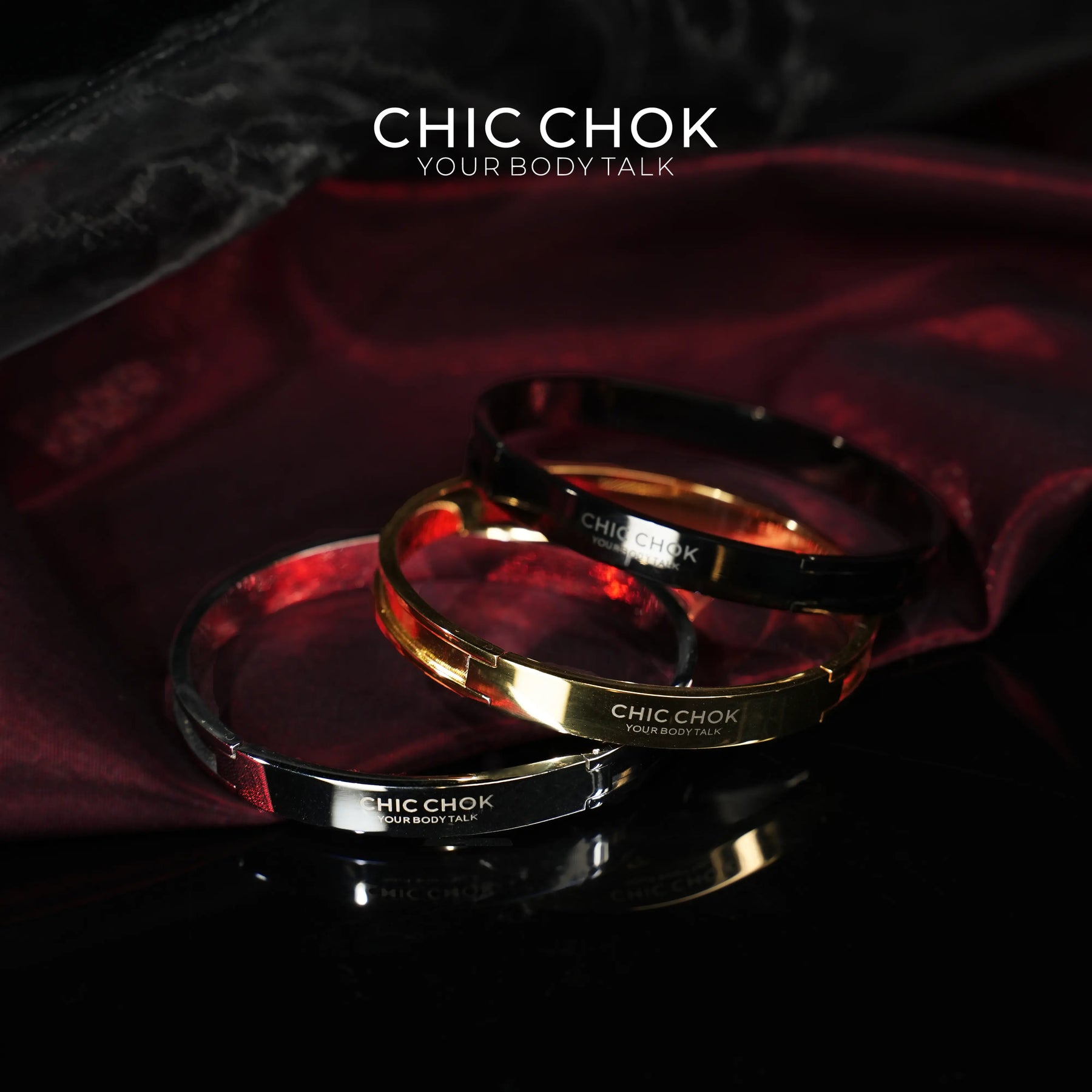 CHICCHOK Classic Close Bracelet Stainless Steel Subtle Stylish Non-Adjustable Bracelet