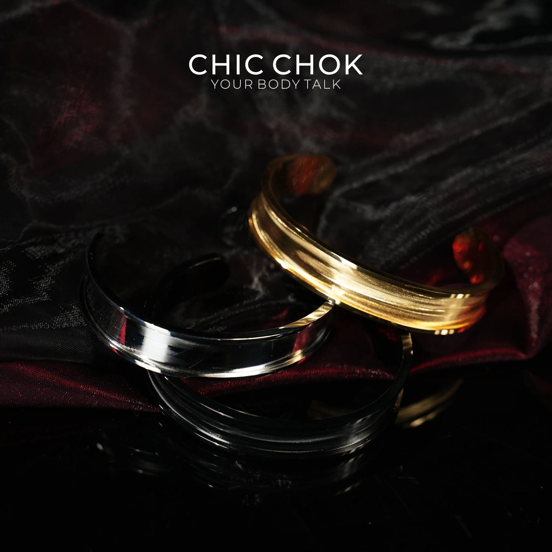 CHICCHOK Classic Close Bracelet Stainless Steel Subtle Stylish Non-Adjustable Bracelet