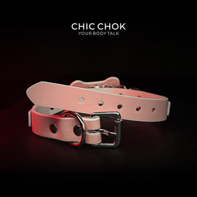 puppy love Pink and white puppy choker  Hang Tag