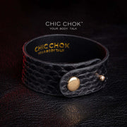 CHICCHOK [Dark Forest] - Black Python Adjustable Bracelet