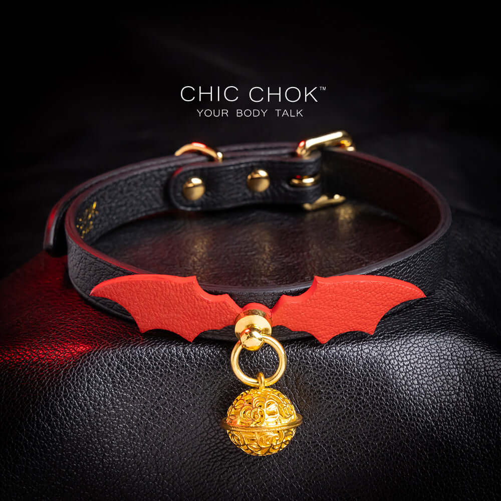 Goth, Lolita, Vampy maid kind of vibe, textured lamb hide yet friendly for skin touch. A must grabbed one for Halloween.