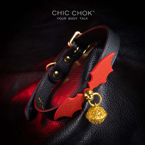 Goth, Lolita, Vampy maid kind of vibe, textured lamb hide yet friendly for skin touch. A must grabbed one for Halloween.