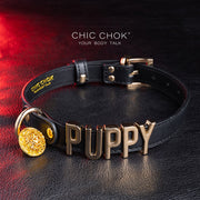 CHICCHOK [PUPPY] - Gargantilla de moda con letras personalizadas (máximo 6)