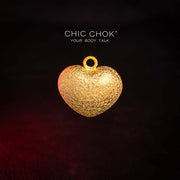 Cloche de coeur texturée