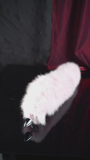 CHICCHOK Sonic Animatronic Real Fox Tail | Sound-Activated Moving Cosplay Furry Tail | Luxury 316L Stainless Steel Sensory Fetish Toy