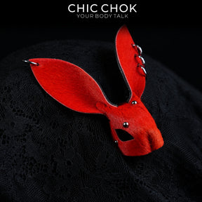 CHICCHOK Contract Bunny | Gothic Cross Leather Necklace | Punk Rock Bag Charm