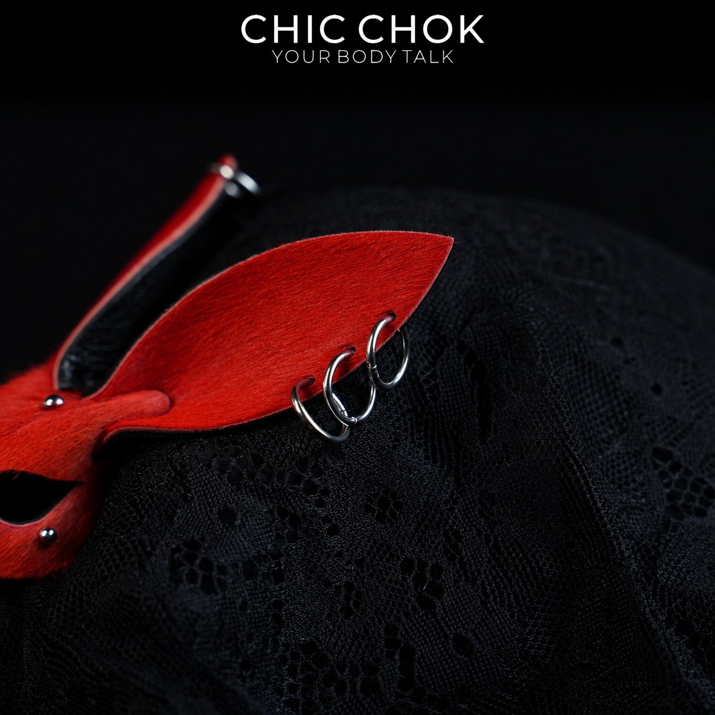 CHICCHOK Contract Bunny | Gothic Cross Leather Necklace | Punk Rock Bag Charm